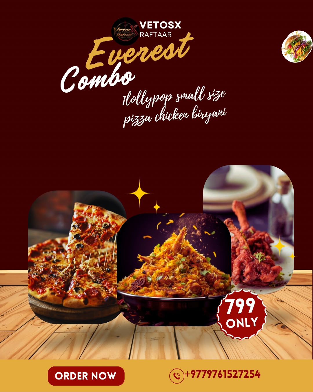 Rati Express signature burger special offer